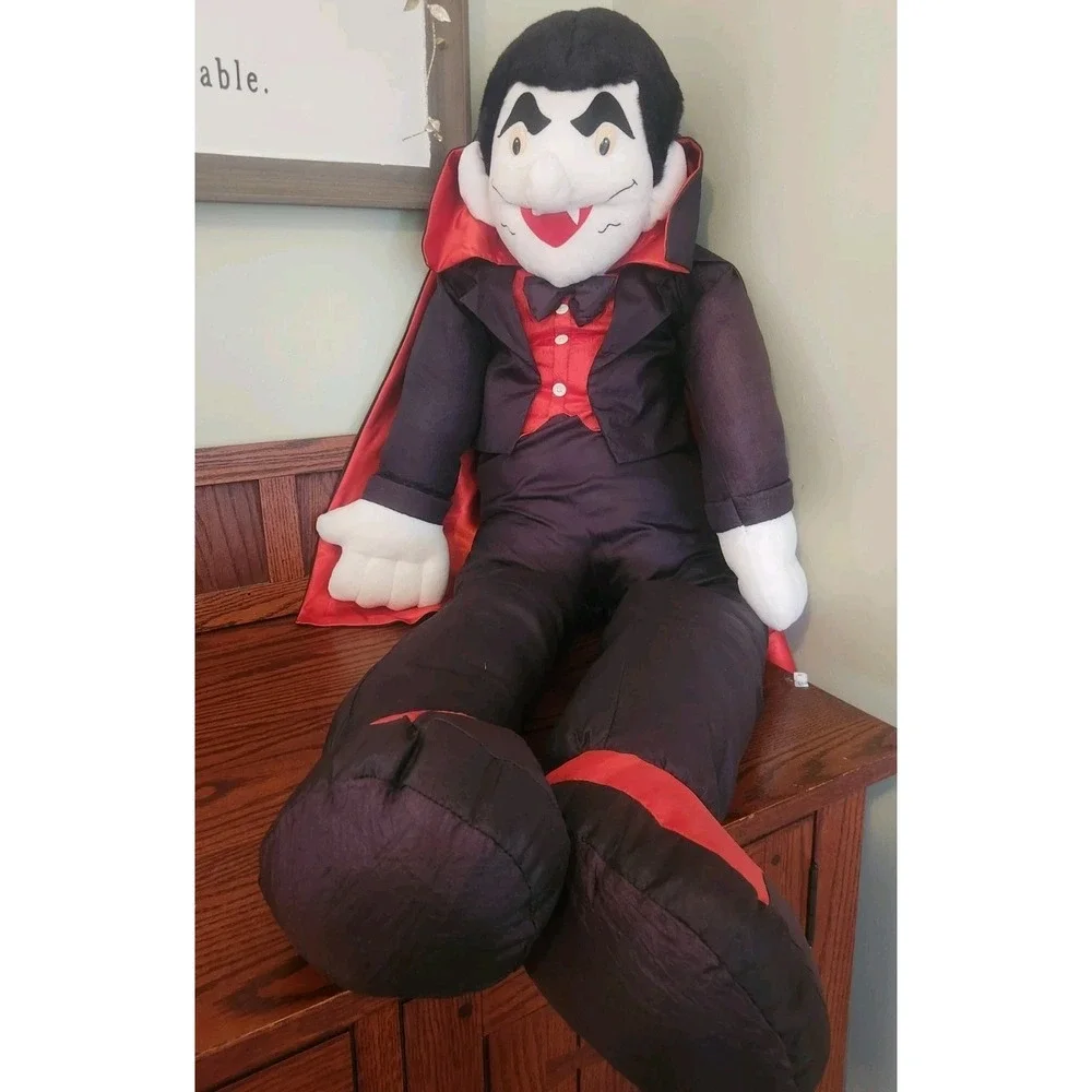 Vintage Giant Dracula Halloween Decor Plush 48